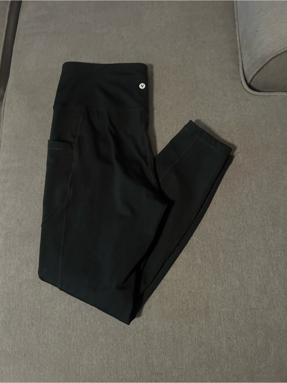 Black Kids Leggings with Side Pocket